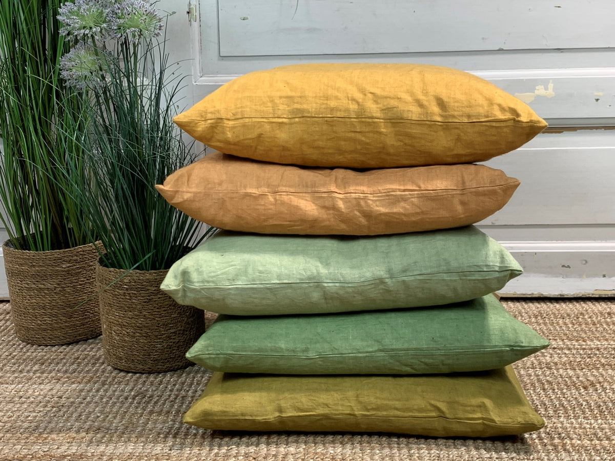 Linen cushion cover - Eucalyptus
