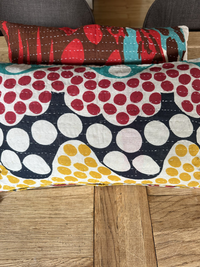 Kantha Duo 09 – 2 Sari pudebetræk 30×50 – Quote Copenhagen