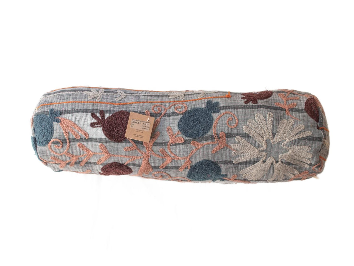 Suzani Bolster Cover Ø20x60
