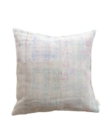 Sari Cushion Cover 50x50 – White Cream & Pink
